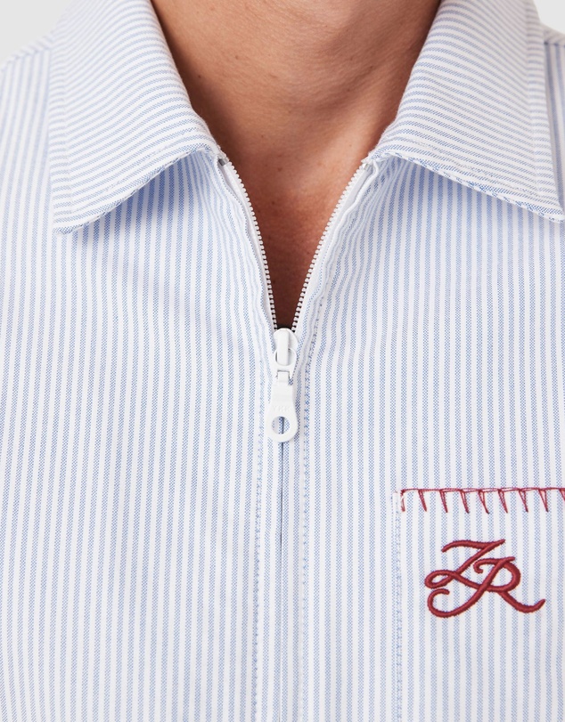 Zanerobe - Boxy SS Overshirt 2.0 Blue Stripe