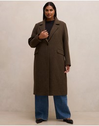 Forever New Curve - Liana Curve Long Coatigan