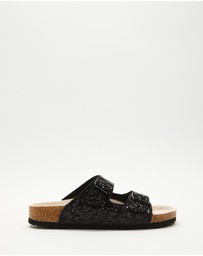 Holster - Farah Glitter Slide - Black - Women's