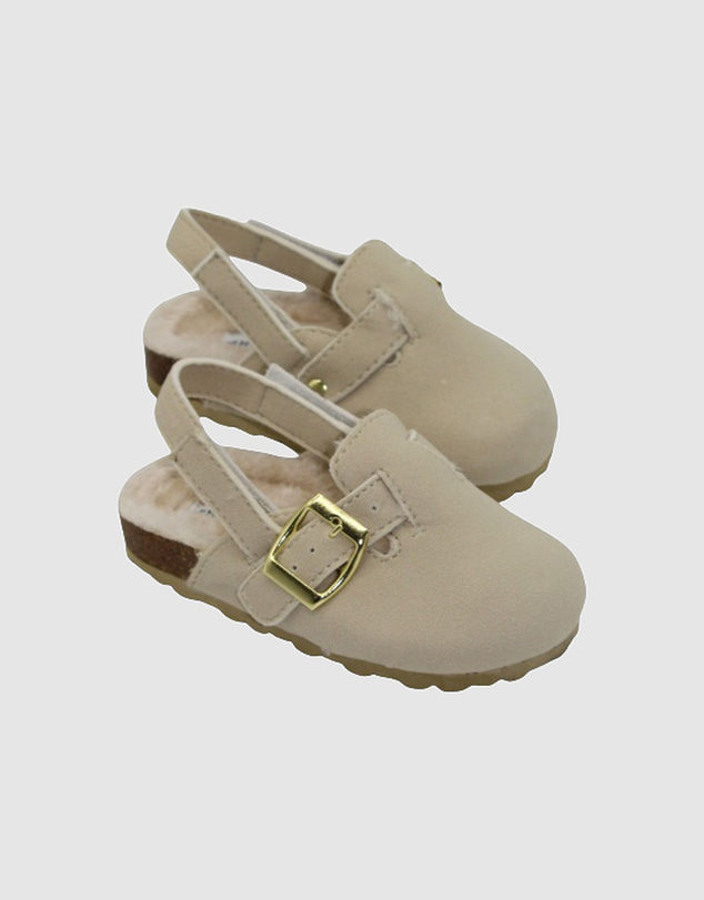 Human - Kids Lennox Faux Fur Slide Natural