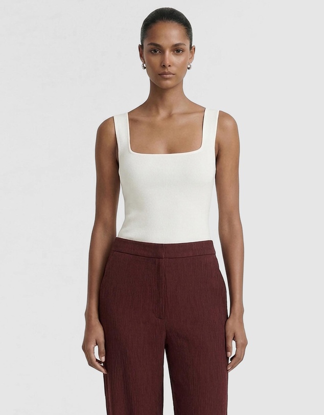 Staple the Label - Loam Square Neck Tank