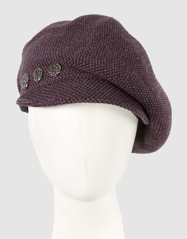 Max Alexander - European Made Wine Wool Beret Cap