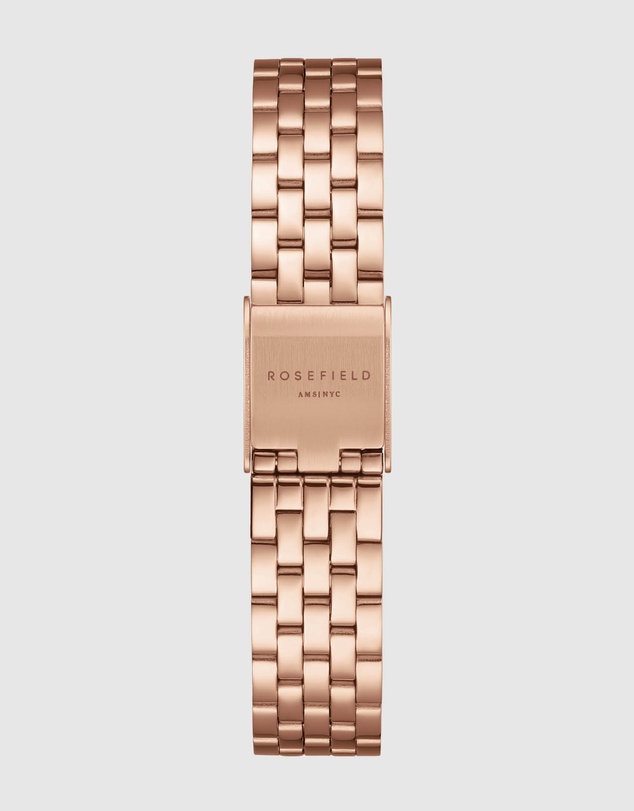 Rosefield - Ivy White Rose Gold-Tone Bracelet Watch