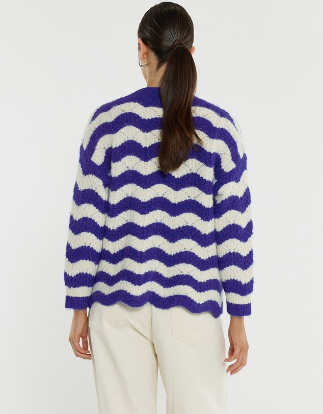 Sass - Etta Wavy Stripe Cardi
