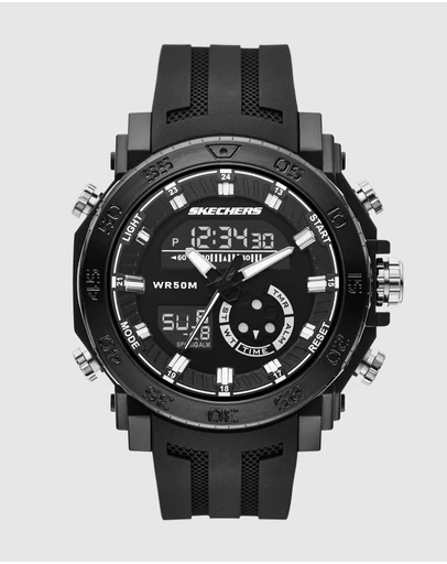 Skechers - Ridgeland Black Analogue-Digital Watch