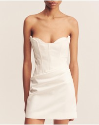 Shona Joy - Oakley Strapless Draped Mini Dress