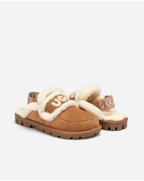 Ozwear Connection Uggs - Ugg Violet Shearling Slipper (Elastic Logo) (Detachable Feature)