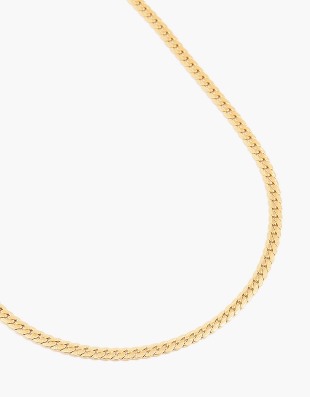 Lovisa - Waterproof Gold Plated Stainless Steel Flat Chain Necklace