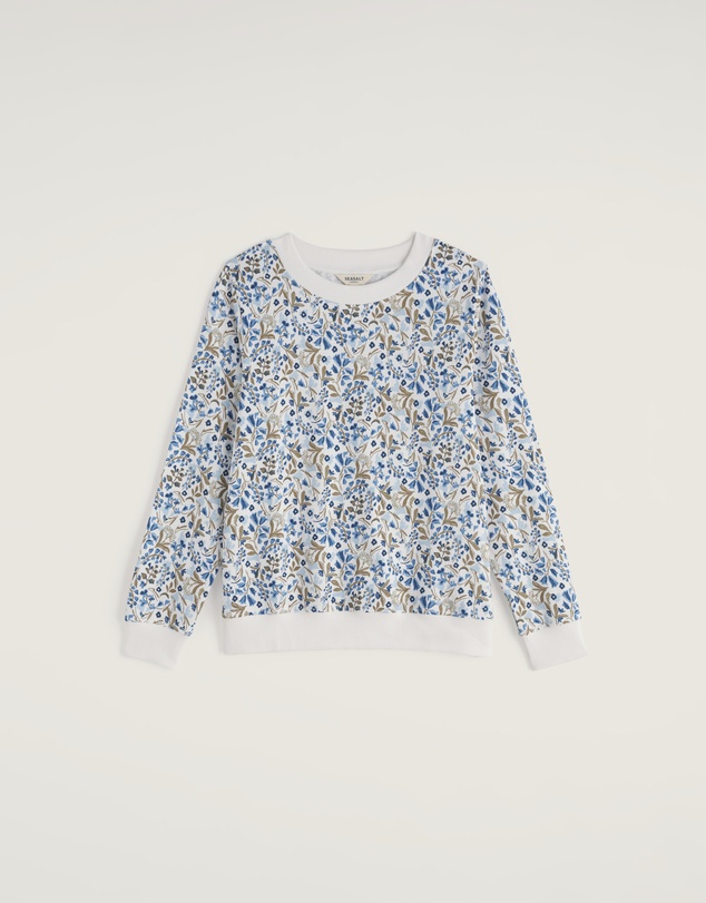 Seasalt - Seasalt Cornwall Blue Bright Wave Sweatshirt