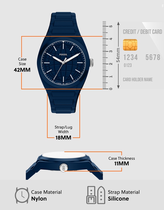 Fossil - Everett Blue Analogue Watch