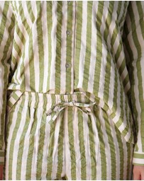Mosey Me - Seersucker Stripe Long Pyjama Set