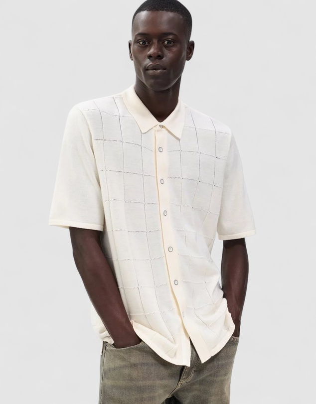 rag & bone - Window Pane Short sleeve Dalton