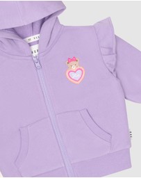 Huxbaby - Lavender Zip Through - Babies-Kids