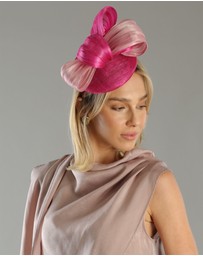 Morgan & Taylor - Heather Fascinator in Hot Pink