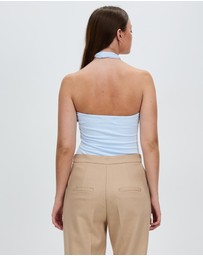 Style Addict - Emily Cross Over Halter Top