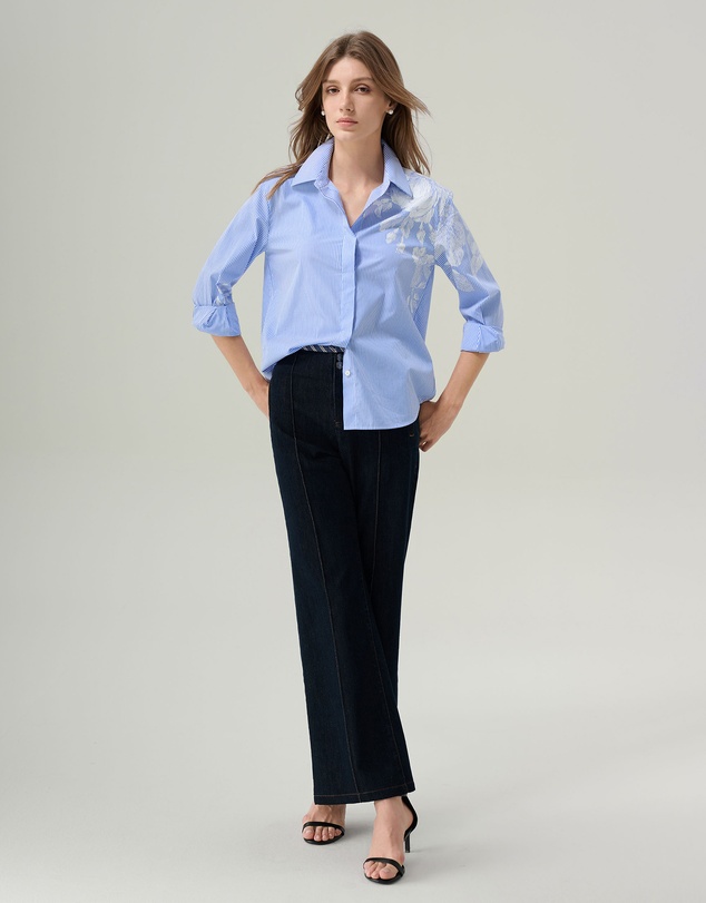 IDA+S - Maisie Striped Oversized Blouse