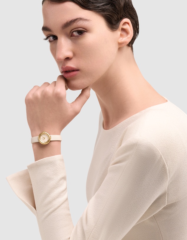 Furla - Furla Miasfera Iconic 24mm White Leather Strap Watch