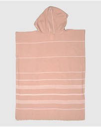Tolu Australia - Adult Hooded Beach Towel in Pale Brown – Quick-Dry Swim Poncho for Swimming & Surfing