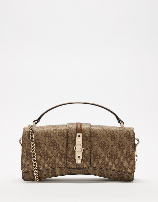 GUESS - Yvonne Logo Mini Top Handle Flap Bag