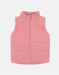 Fox & Finch - Wild Garden Quilted Zip Up Vest - Kids