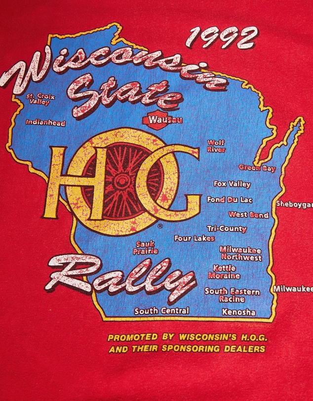 Vintage by The Real Deal - Pre Loved - Vintage 1992 Harley Davidson H.O.G. Rally Tee