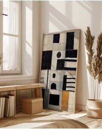 Olive et Oriel - Sewn Fabric by Treechild Art Print