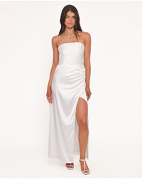 Petal & Pup - Kara Strapless Maxi Dress - White