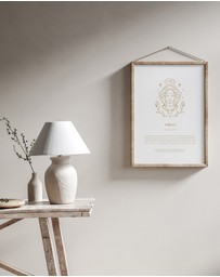 Olive et Oriel - Virgo Celestial Zodiac Art Print A3
