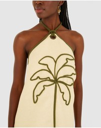 Farm Rio - Sand Coconut Sleeveless Mini Dress