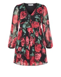 City Chic - Serina Print Mini Dress