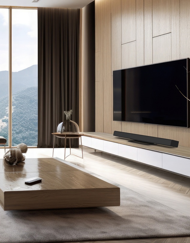 iWorld - Kanto S10 Low-Profile Angled Sound Bar and Center Channel Speaker Stand for Home Theater