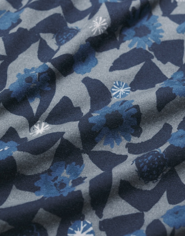 Seasalt - Seasalt Cornwall Blue Barnoon 3/4 Sleeve Jersey Top