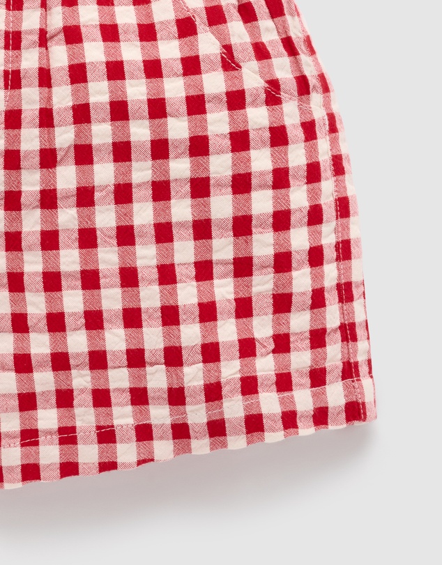Purebaby - Pull on Gingham Shorts-Kids-Babies