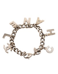Pre-Loved by Azura Reborn - Pre-Loved Silver Plated Logo Charm Bracelet