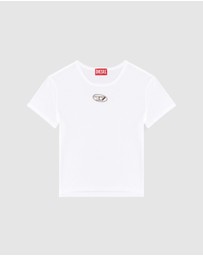 Diesel - Slim Fit T-Shirt with Cut-Out Oval D