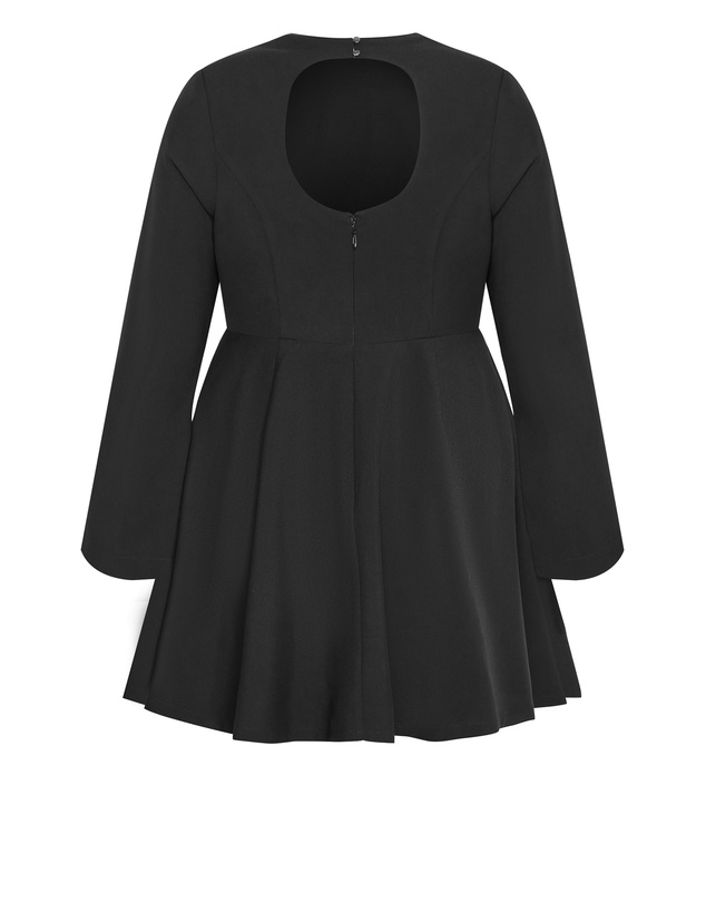 City Chic - Dynamic Long Sleeve Dress