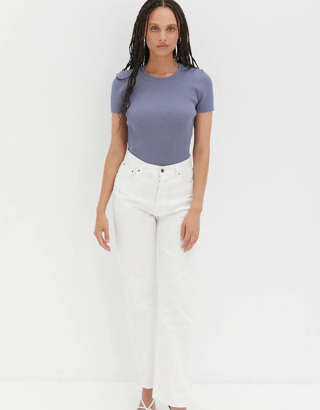 Style Addict - Knit October Short Sleeve Bodysuit