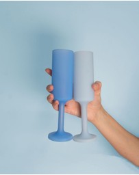 porter green - seff | silicone unbreakable champagne flutes