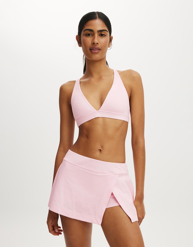 Cotton On Body Active - Ultra Soft Deep Plunge Cross Back Crop