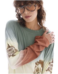 THE TALES - Cowboys Forever Tie Dye Long Sleeve Tee