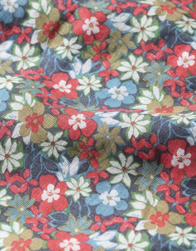 Seasalt - Seasalt Cornwall Multi Blue Heron Short Sleeve Shirt