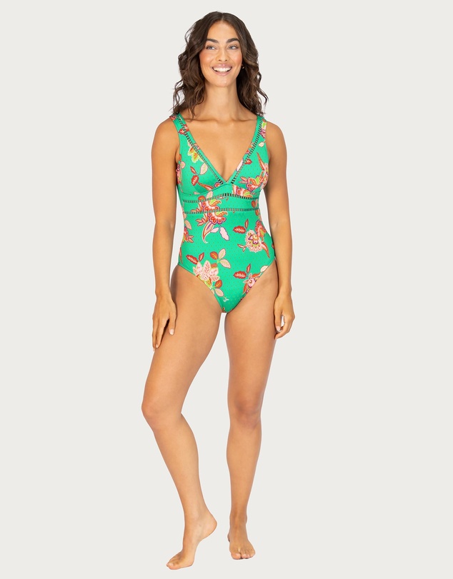 Baku Swimwear - Spice Temple Longline One Piece Swimsuit