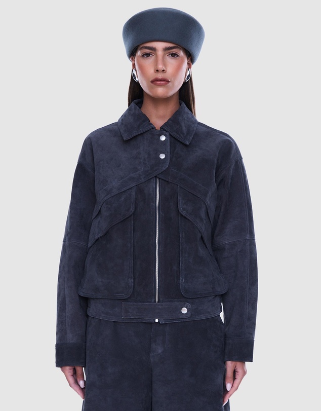 ENA PELLY - Emma Utility Suede Jacket