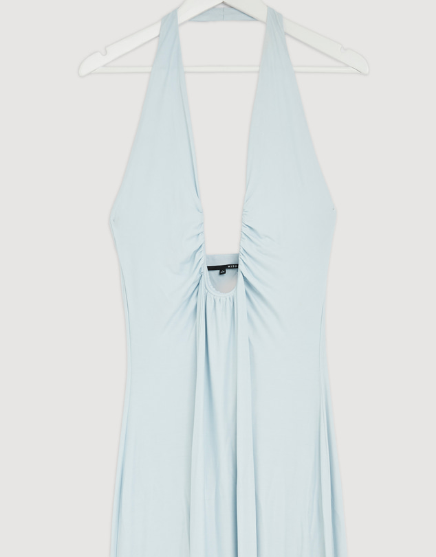 Revibe - Repaired MISHA Jennifer Cupro Maxi Dress - AU 8