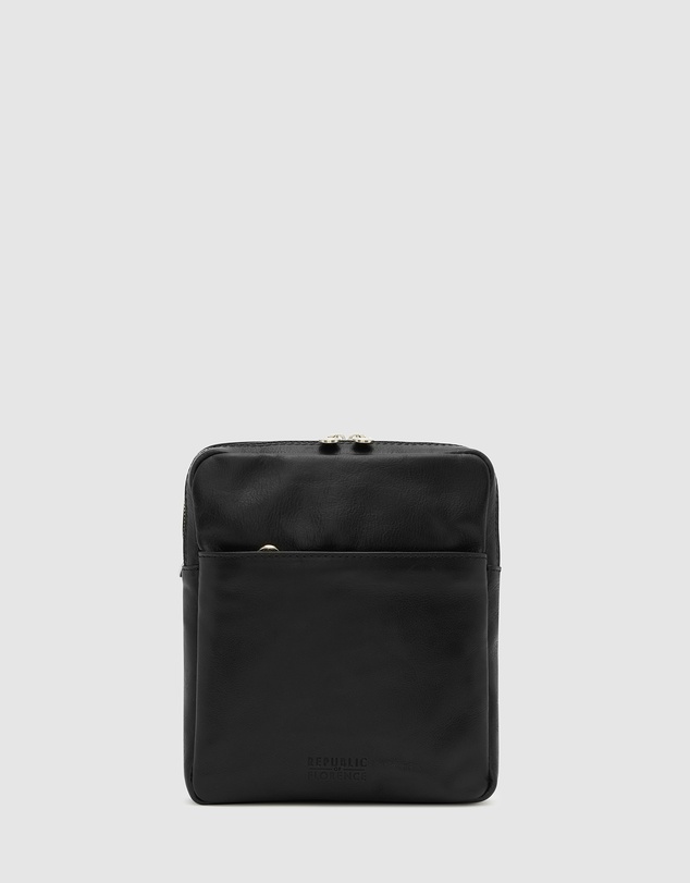 Republic of Florence - Gaius Black Leather Satchel Bag