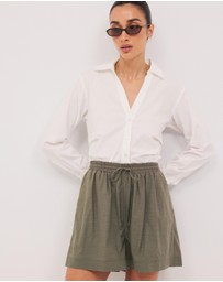 Calli - Whitney Gathered Shorts