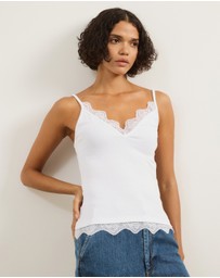 Atmos&Here - Sienna Jersey Lace Cami