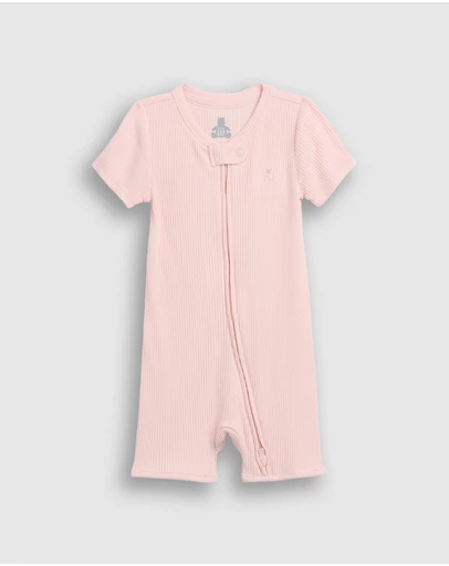 GAP - Tinyrib Zip Sleep Shorties - Babies