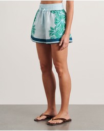 Jag - Flora Striped Short