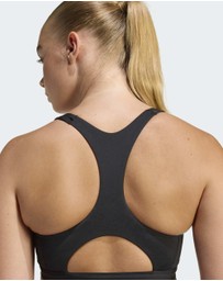 adidas Performance - Optime Essentials Workout Zip-Front Medium Support Bra Womens